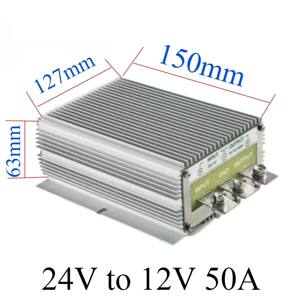24V to 12V 60A-3A 24 Volt to 12 Volt Buck Voltage Regulator Step Down Power Converter DC DC Converter Buck Module for Cars Solar Oasis Select 24V to 12V 50A DC24V DC12V