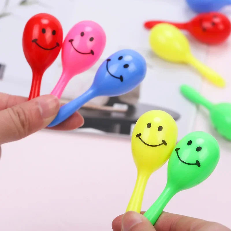 3pcs Bird Toys Parrot Rattle Bell Sand Hammer Maracas Bird Bite Wisdom Interactive Training Toy Pet Bird Toys Color Random Oasis Select