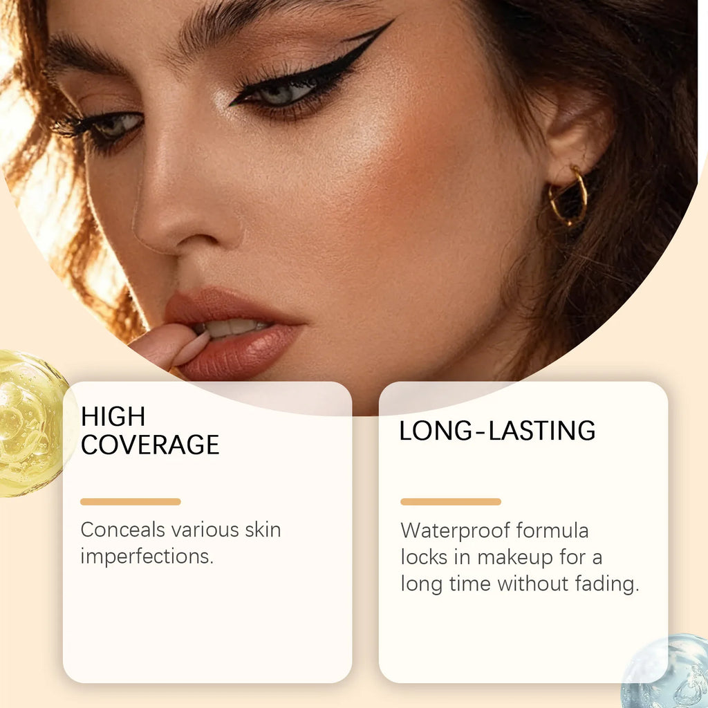 Long-lasting Waterproof Soft Matte Gradient Concealer Naturally Lightweight and Smooth Transparent Makeup Gradient Concealer Oasis Select