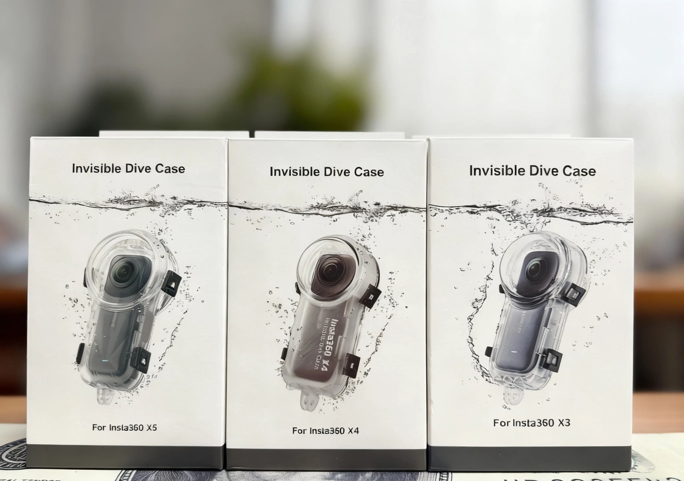 Waterproof Dive Case for Insta360 X5 X4 X3 – 50m Housing