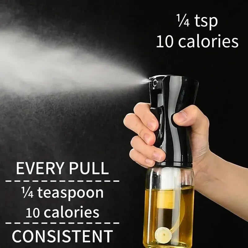 1Pc 200/500 ML Oil Spray Pot Kitchen Household Edible Olive Oil Spray Bottle Atomized Misty Oil Tank Air Fryer Spray Bottle Oasis Select