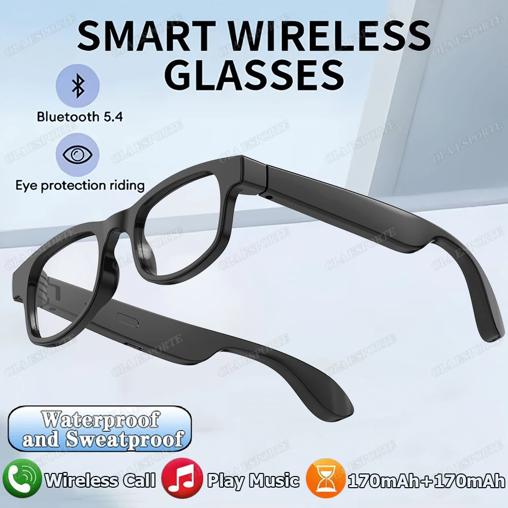 Smart Glasses AI Voice Assistant Bluetooth 5.3 & HD Camera