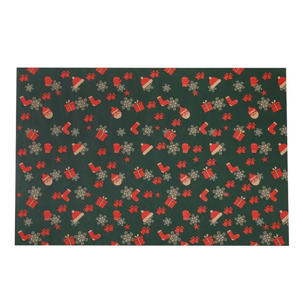 50x70cm Xmas Gift Paper Recyclable Kraft Wrapping Paper Christmas Wrapping Paper Sturdy For Wedding Winter Holiday Christmas Oasis Select Socks