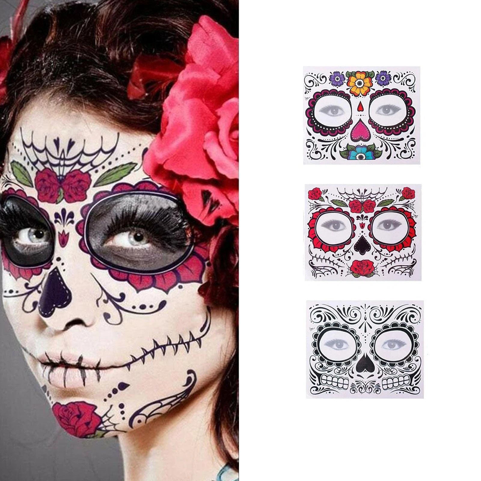Halloween Face Gems Rhinestone Crystal Glitter Jewel Stickers Face Gem Stickers Oasis Select