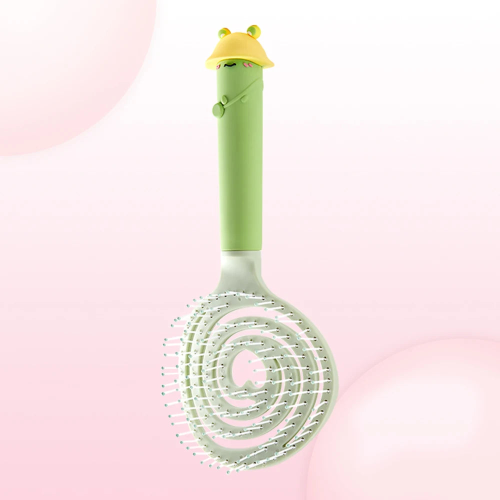 Heart Hollow Airbag Cushion Comb – Anti-Static Scalp Massager Airbag Hair Comb Oasis Select TJ633-green-02