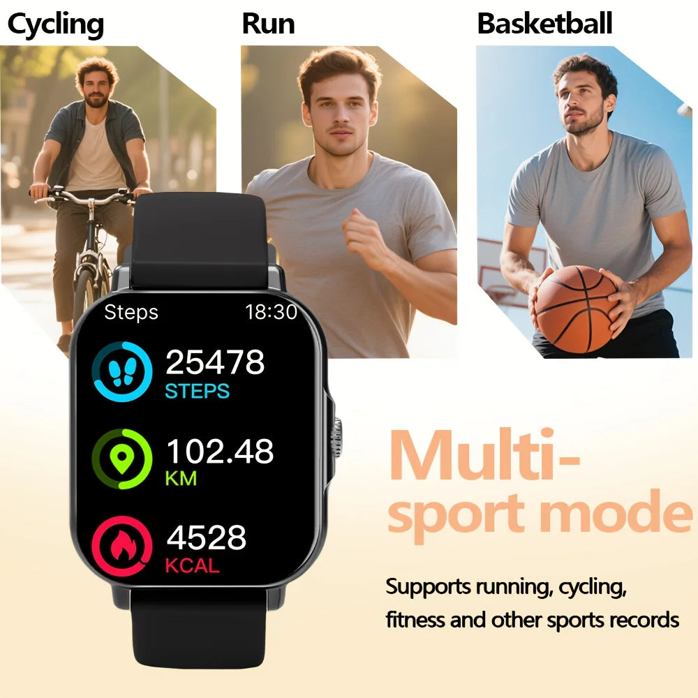 ERUN 2026 Smart Watch – Multi-Sport, Sleep & Voice Assistant