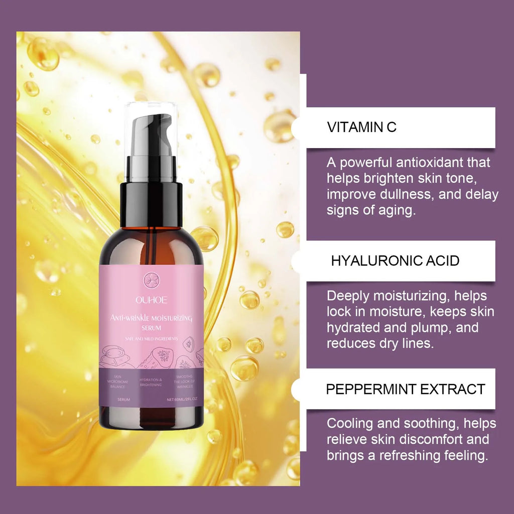 OUHOE Moisturizing Essence Hyaluronic Acid Vitamin Essence Moisturizes and Cares for the Facial Skin Soft and Moisturized Oasis Select