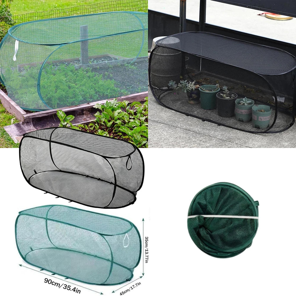 Pop-Up Garden Mesh Cover | Bird & Insect Net with Stakes
