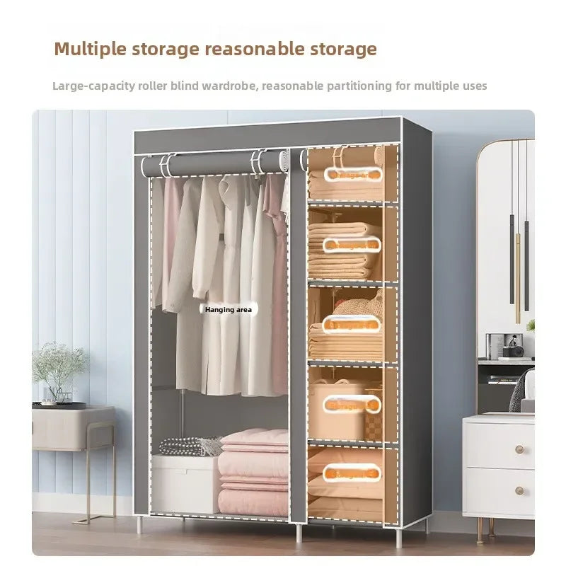 Multi-functional Simple wardrobe storage Firm and durable storage Stylish, simple and mical non-woven wardrobe Durable Oasis Select