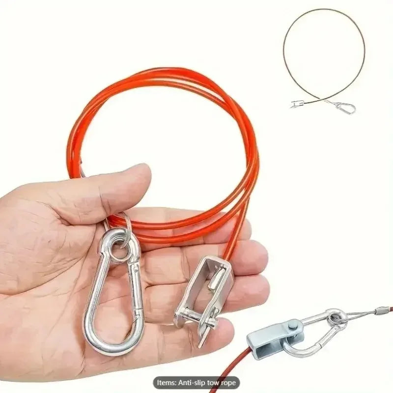 Car Caravan Brake Away Safety Cable Stainless Steel Wire Rope for Trailer Breakaway Rope Braked Hitch Car Accessories Oasis Select