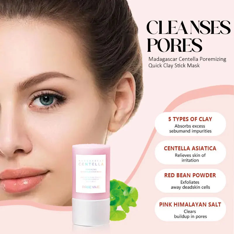 Pink Himalayan Mud Stick Mask – Pore Cleansing & Brightening