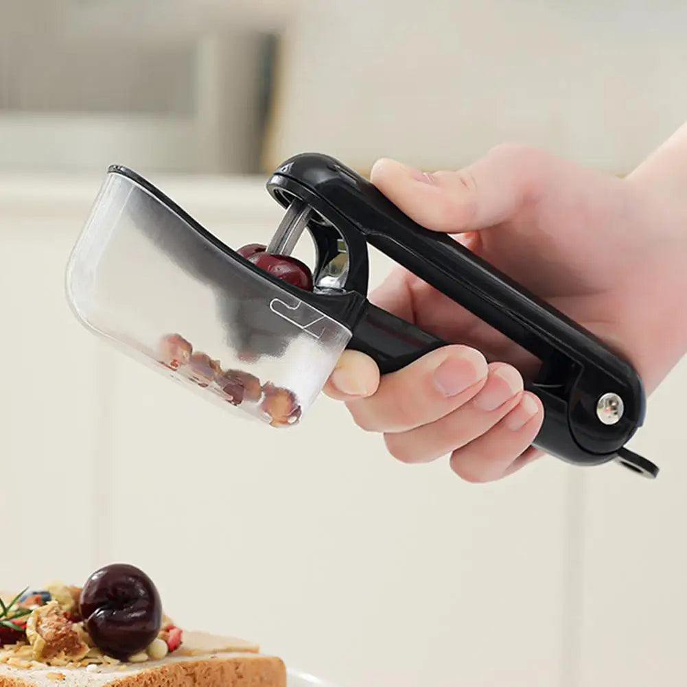Cherry Pitter with Storage Box – Press-Type Pit Remover