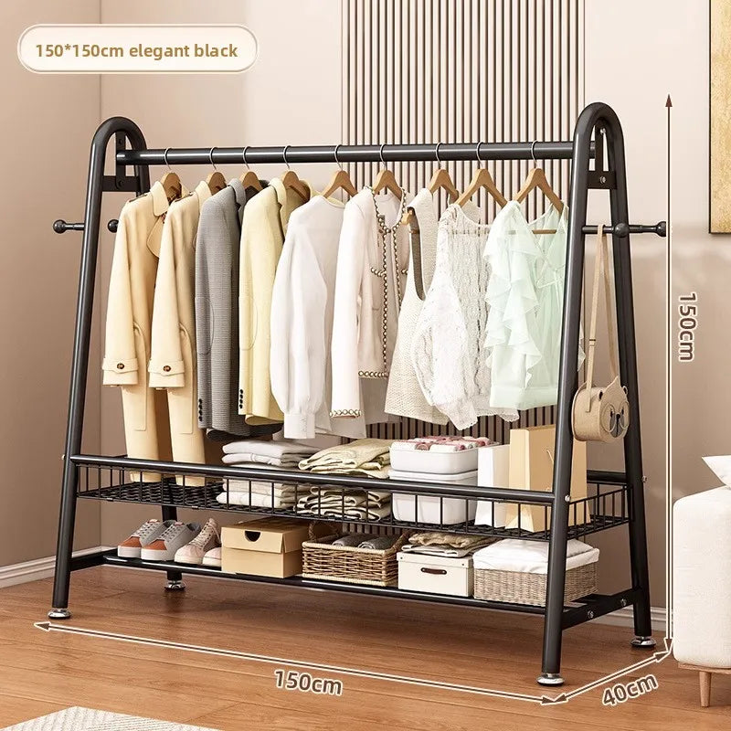 Simple Coat Rack Floor-to-ceiling Indoor Drying Storage Household