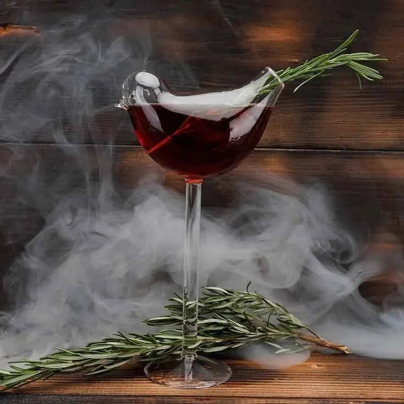 INS Creative Bird Molecular Smoked Cocktail Glass Goblet Bar Disco Nightclub Party DIY Decorate Champagne Flutes Funny Wine Cup Oasis Select