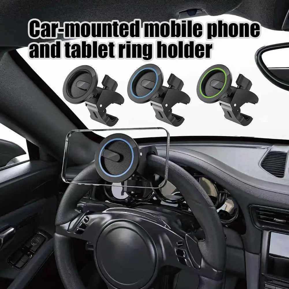 N52 Magnetic Phone Holder 360° Clamp – Car, Desk & Monitor