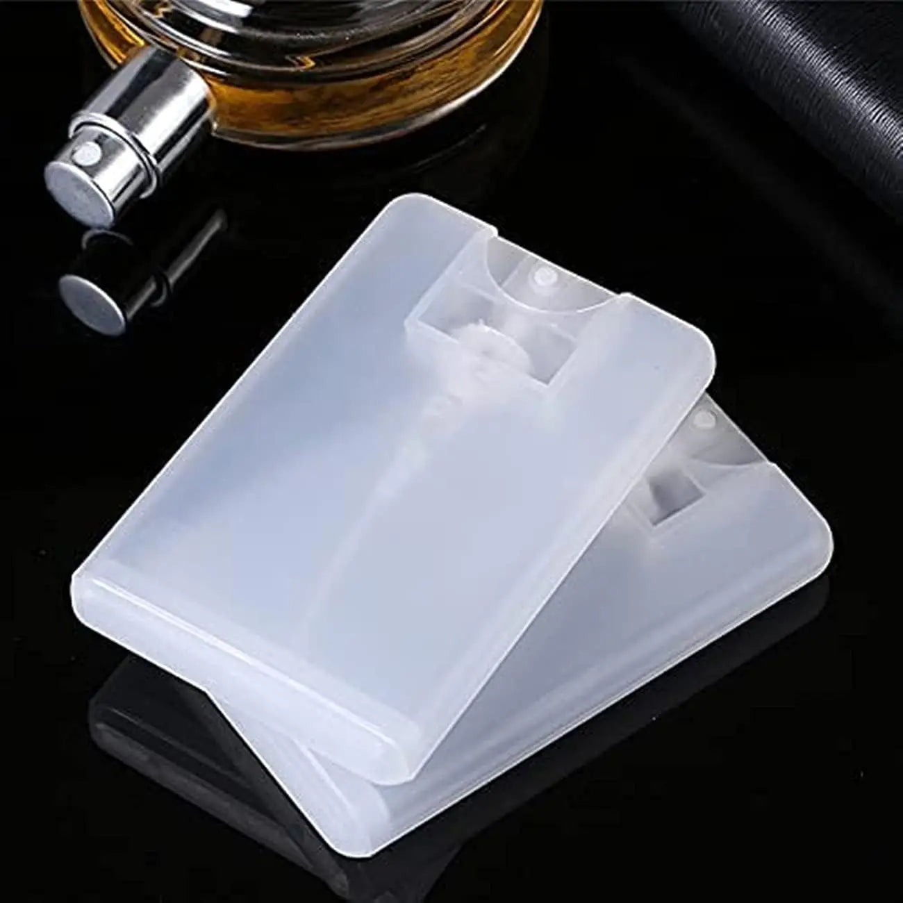 4/8 PCS Slim 20ml Spray Bottles Credit Card Size Refillable Mist Sprayers for Perfume Toner Insect Repellent Outdoor Travel Oasis Select