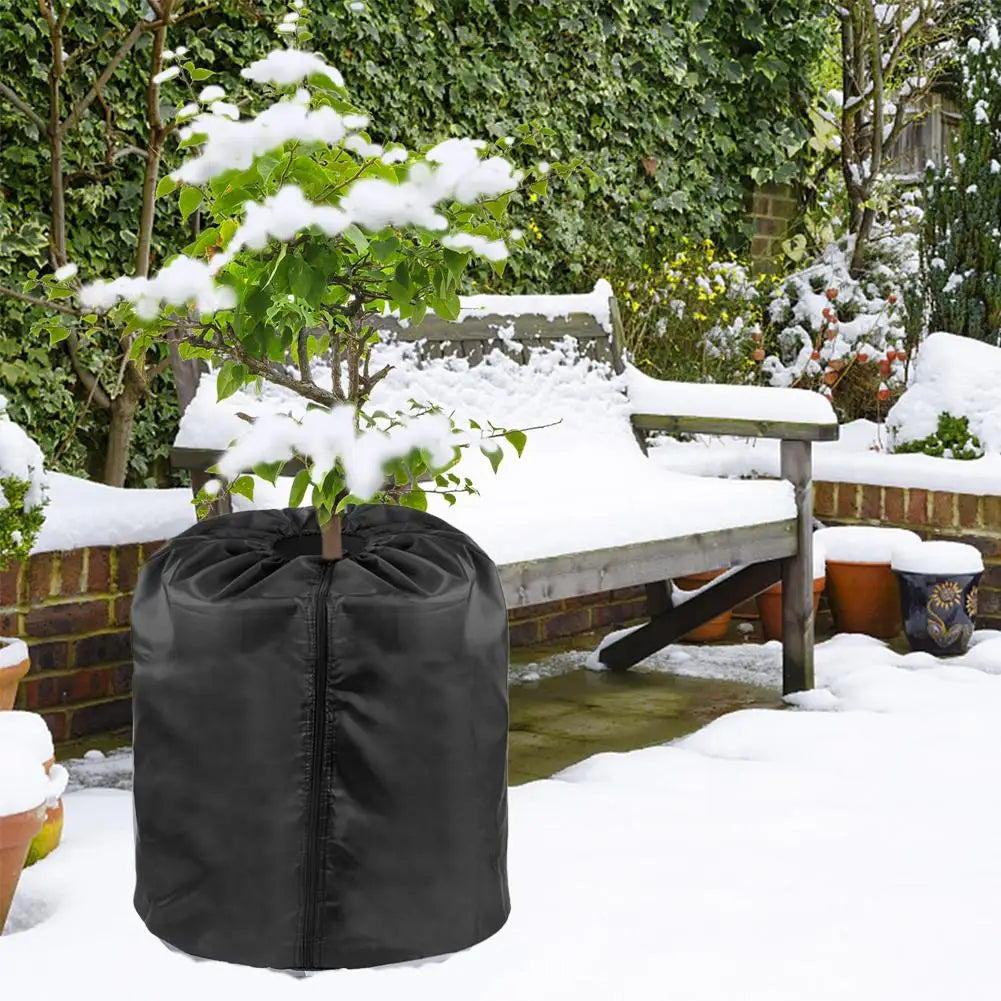 Reusable Winter Plant Frost Cover - Cold Weather Pot Jacket Breathable Bug Proof Insulation for Trees Flower Pots Shrubs Oasis Select