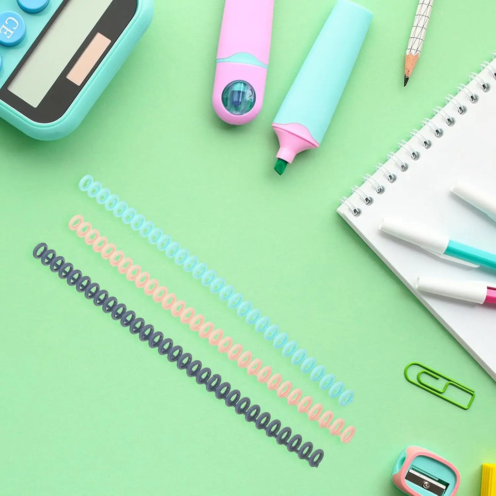 5 PCS Plastic Comb Binding Spine 30 Ring Colorful Book Binder Office School Stationery Supplies Report Document Binding Comb Oasis Select