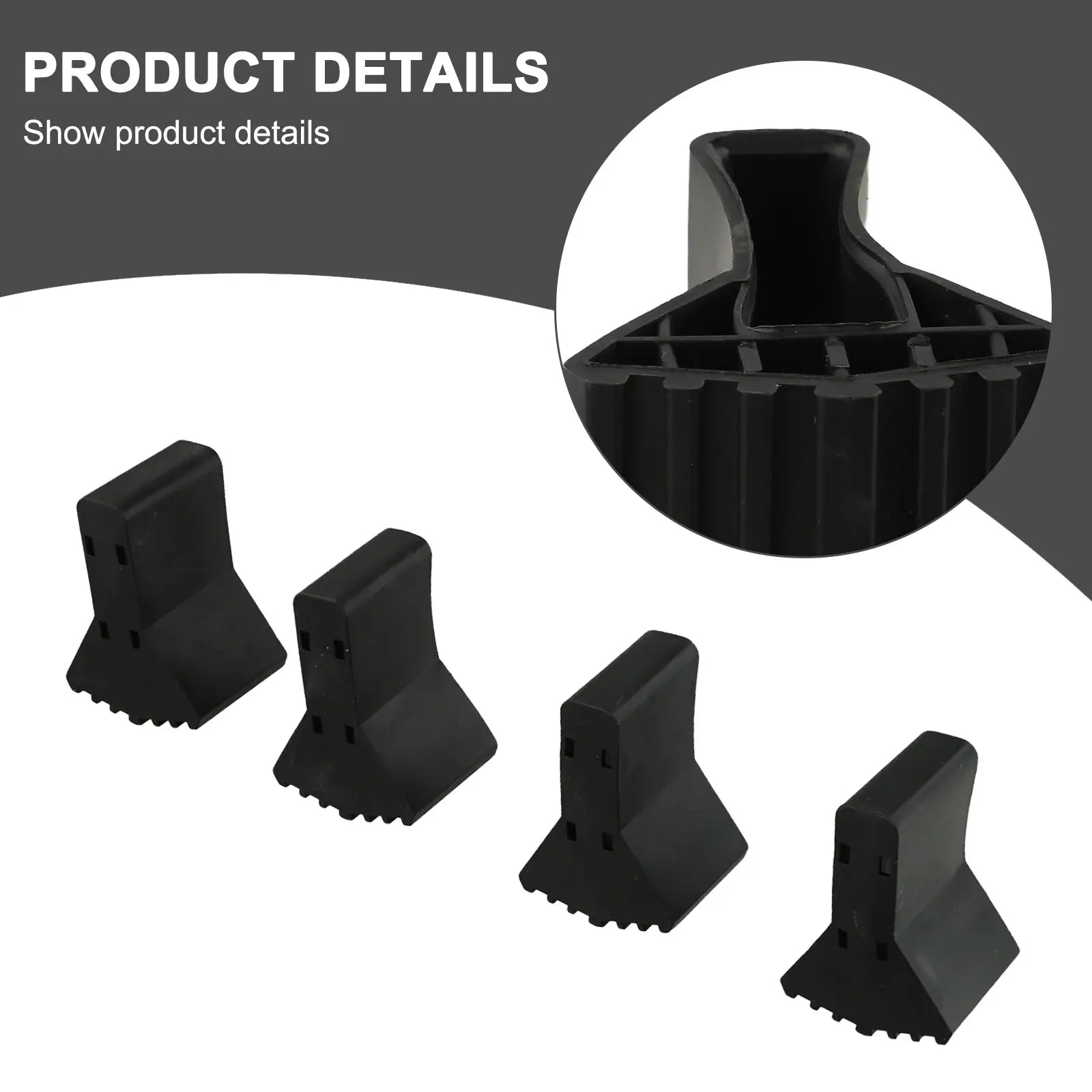 Non-Slip Rubber Ladder Feet Pads & Furniture Protectors 4/6 Pcs Ladder Foot Pads Oasis Select