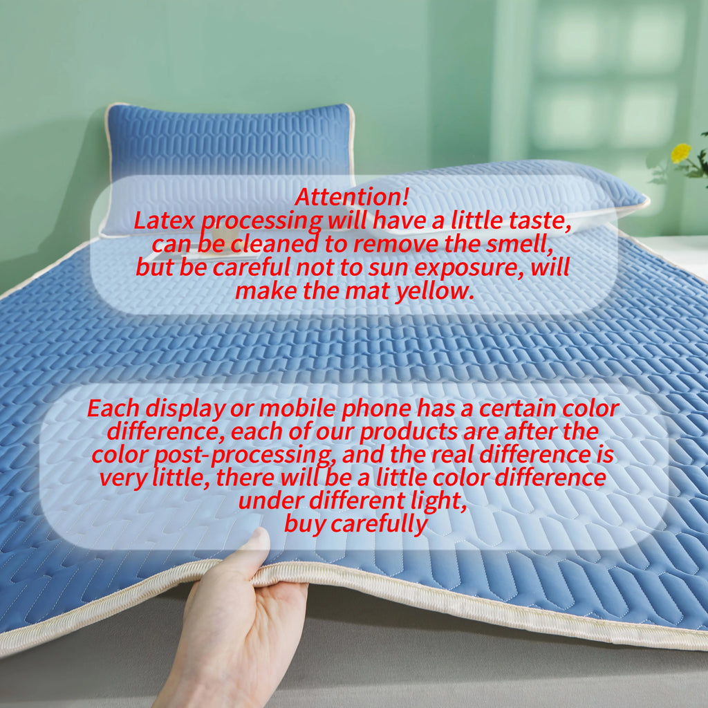 1pc Cool Mat without Pillowcase and Pillow Core, Latex Cool Mat Non-slip Cooling Suitable for Summer Home Bedroom Student Oasis Select