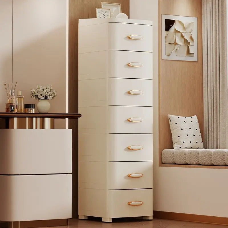 20-52Cm slit narrow side cabinet crevice drawer storage cabinet kitchen rack removable multi-layer cabinet Oasis Select