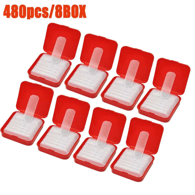1-10box Double Sided Tape Nano Reusable Super Strong Transparent Wall Sticker Waterproof Widely Used Wall Sticker Oasis Select 8Box (480pcs)