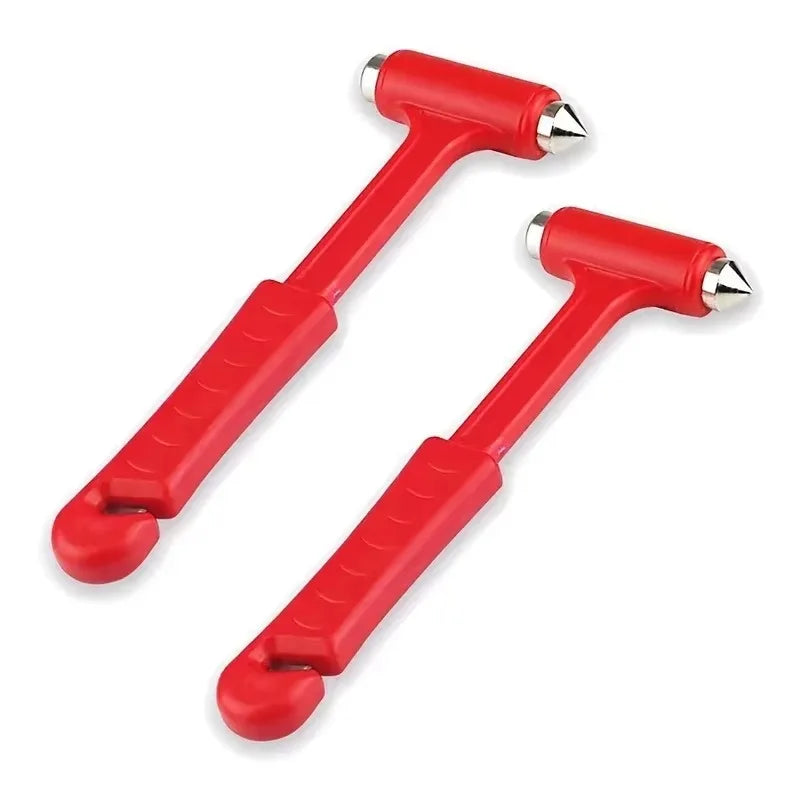 Two-in-One Emergency Car Safety Hammers Seat Belt Cutter Window Breaking Hammer Portable Car Emergent Rescue Escape Tools Oasis Select 2PCS