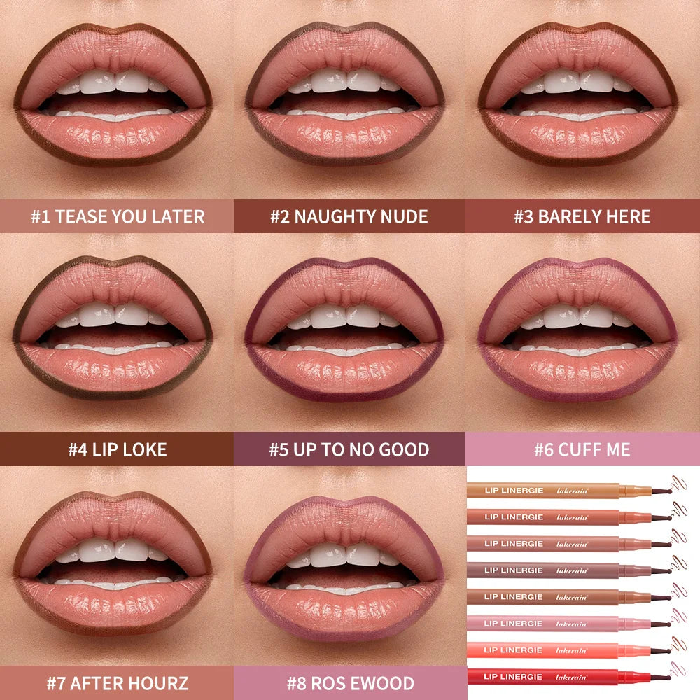 ibcccndc Waterproof Lip Liner Stain – 8 Colors Long-Lasting