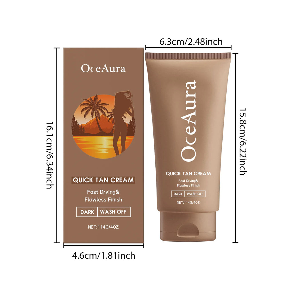 Body Self Tanning Cream Natural Bronzing Self Tanning Lotion with Moisturizing & Nourishing Oils Healthy Glow Sunless Tanner Oasis Select