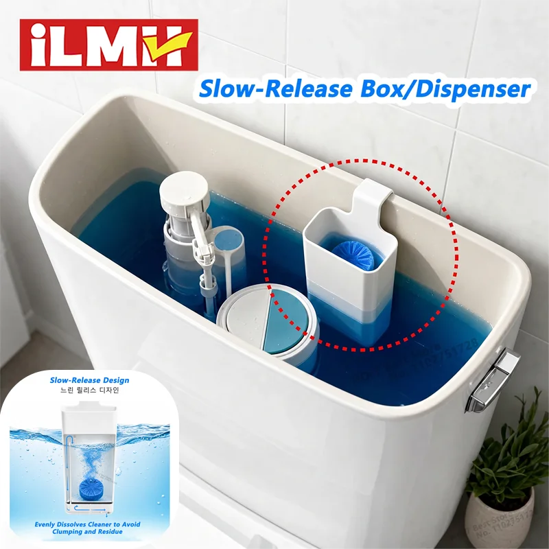 Hanging Slow-Release Toilet Cleaner Dispenser, Toilet Tank Replacement Part for Toilet Bowl Cleaning & Extends Cleaning Oasis Select