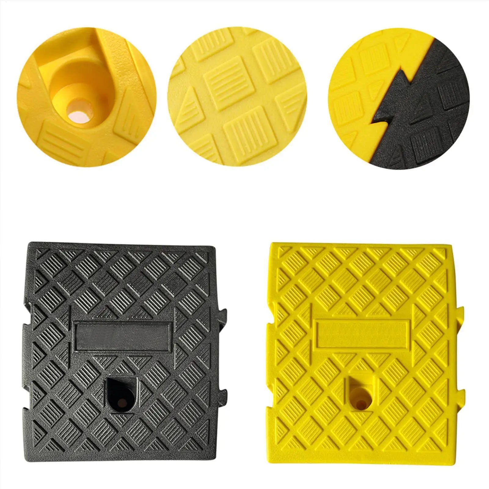 1PC Car Curb Ramps Portable Threshold Ramp Non-Slip Surface Durable Ramp For Car Motorcycle Wheelchair Scooter Pets Access Oasis Select