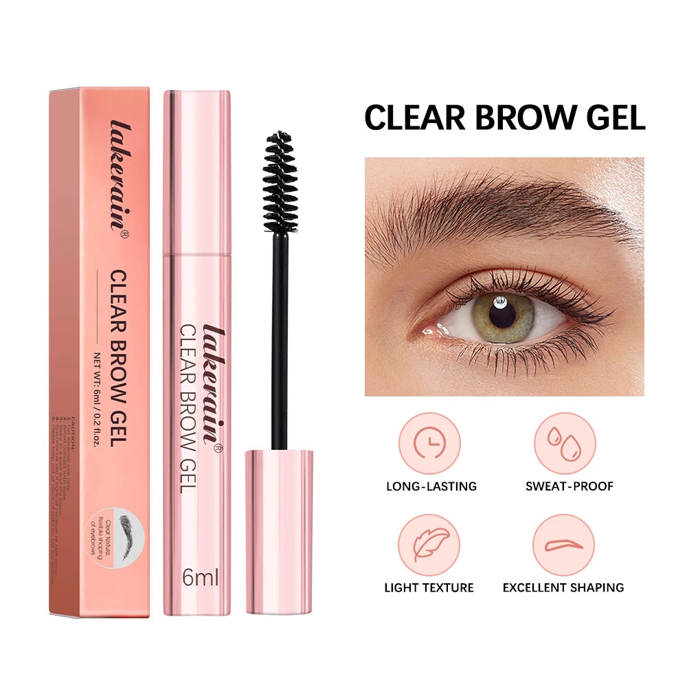 Lakerain Clear Eyebrow Gel – Waterproof Long-Lasting Brow Set