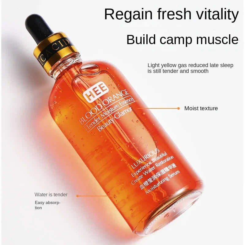 100ml Blood Orange Vitamin C Facial Essence Revitalizing Moisturizing Firming Brightening Skin Tone Nicotinamide Serum Oasis Select
