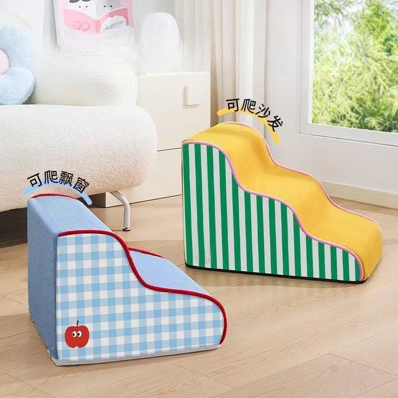 Ladder Dogs Pets Stripe Puppys Stairs Beside Sofa Bed Ramp Dog Supplies Protecting Pets Joint Slope Stairs for Elderly Dog Gifts Oasis Select