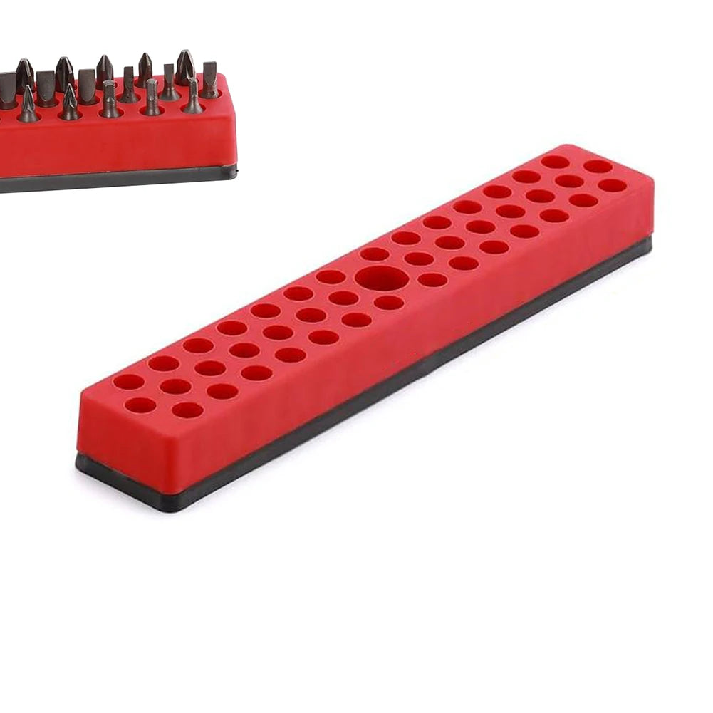 43 Holes Magnetic Hex Bit Holder Organizer For 1/4inch Screwdriver Drill Bit Stand Case Toolboxes Power Tools Oasis Select