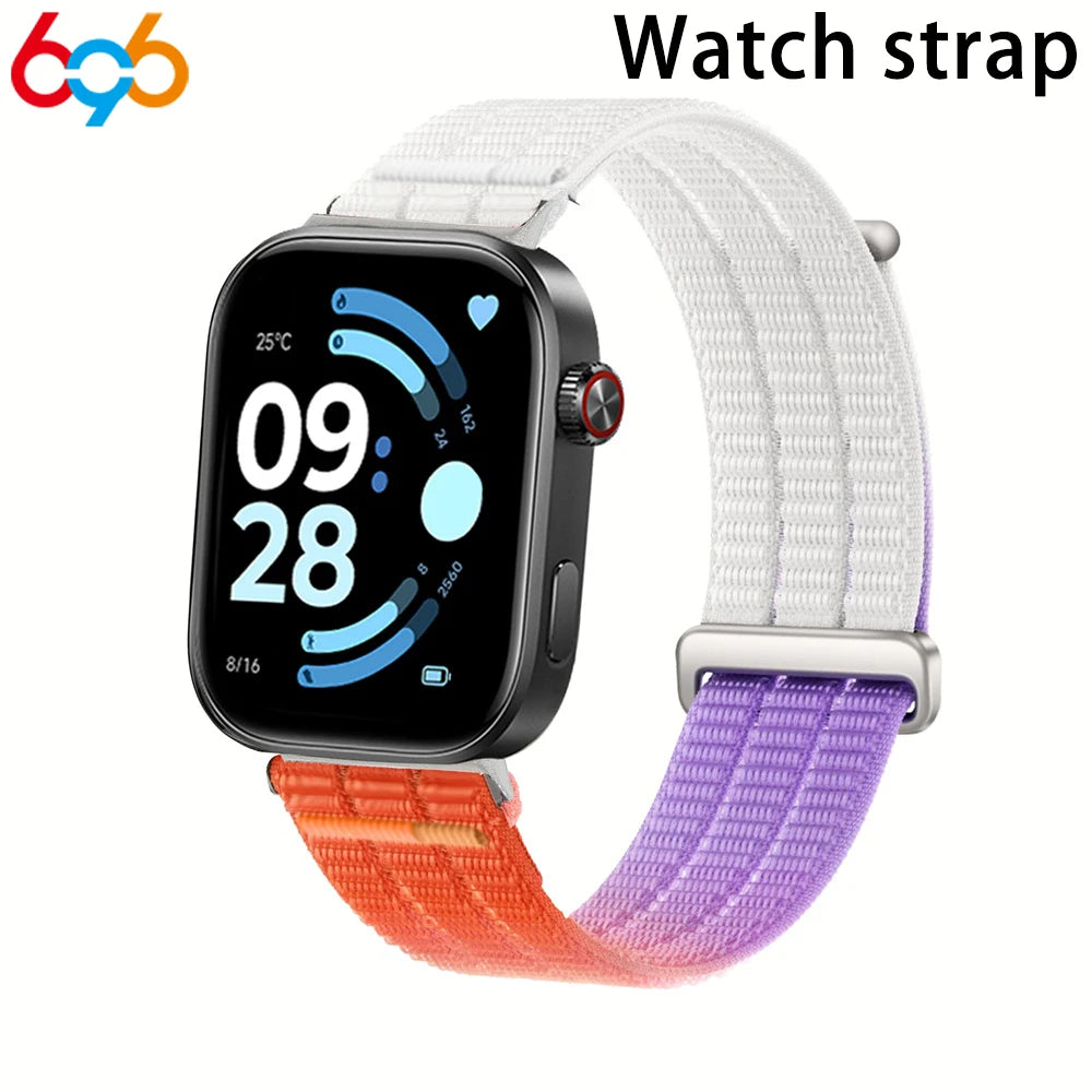 Nylon Sports Breathable Strap For Huawei Watch Fit 3 4 4Pro Braided Comfortable Band For Xiaimo 8/9pro Redmi 4 5 6 Watch Straps Oasis Select OR For RM 4 5