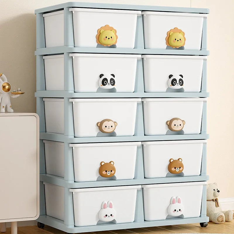 Locker Children's Baby Clothes Storage Box Bedside Table Cross-border Drawer Layered Storage Cabinet Cabinet Locker Oasis Select