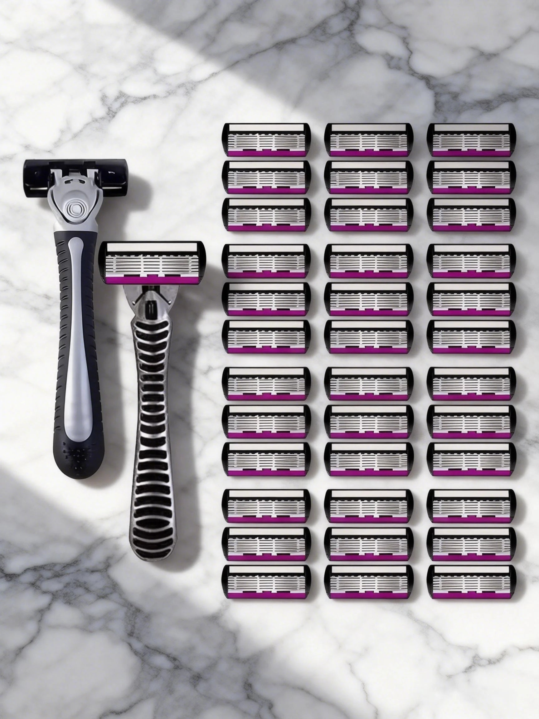 High Quality Man Safety Razor Blade 6 Layer German Stainless Steel Shaving Cartridges Compatible Mach Shaver Oasis Select 2Handle36