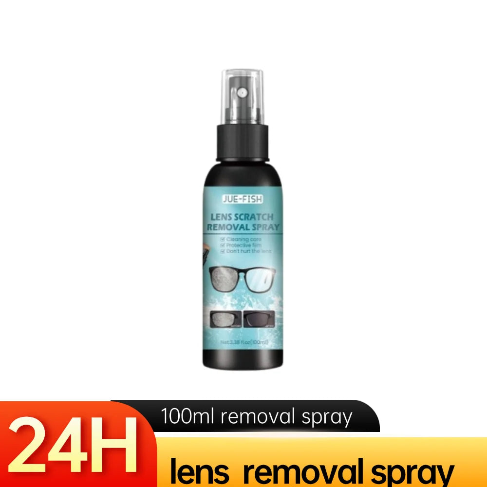100ML Lens Scratch Removal Spray Phone Screen Helmet Scratch Repair Spray Eyeglass Cleaning Spray Sunglasses Cleaning Solution Oasis Select 1PCS
