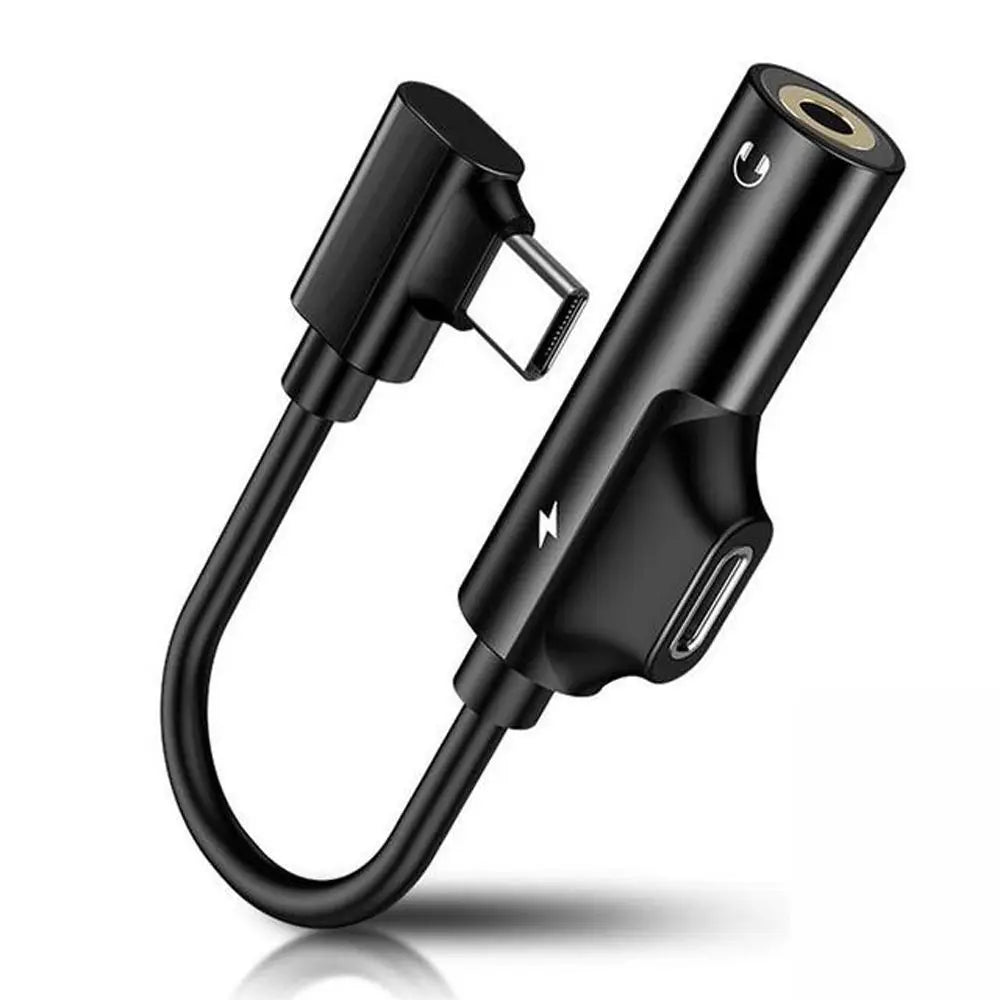 Cables Type C Adapter Usb-C Headphone Adapter Audio Cable Audio Adapter Type C Audio Splitter Type C To 3.5mm Jack Aux Cable Oasis Select black