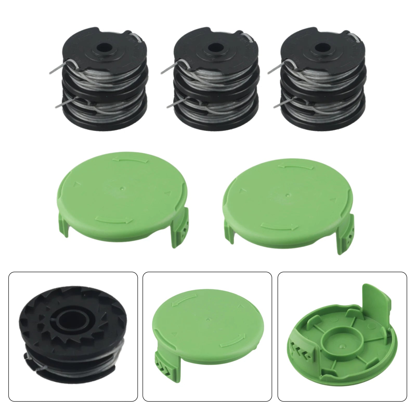 Trimmer Line Spool & Cap 29187 – Greenworks 40V G40LT G40LTK2 Trimmer Line Spool Oasis Select