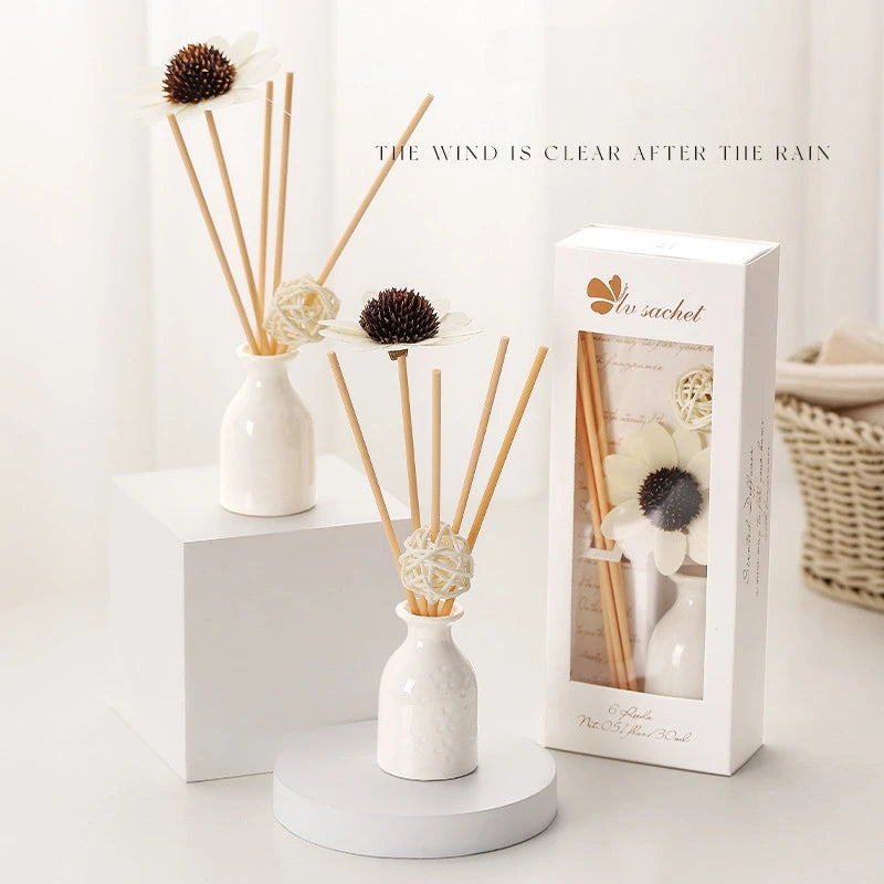 30ml Reed Diffuser Sets Hotel Bathroom Rattan Sticks Aromatherapy Diffuser Air Freshener Plant Home Fragrance Refill Oil Oasis Select