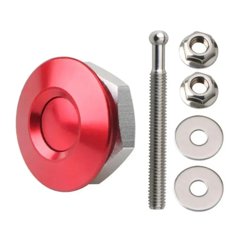 Universal 30mm Push Button Bonnet Hood Pin Lock Clip Kit Quick Latch Release Engine Bonnet Lock Exterior Parts Articles Oasis Select A2