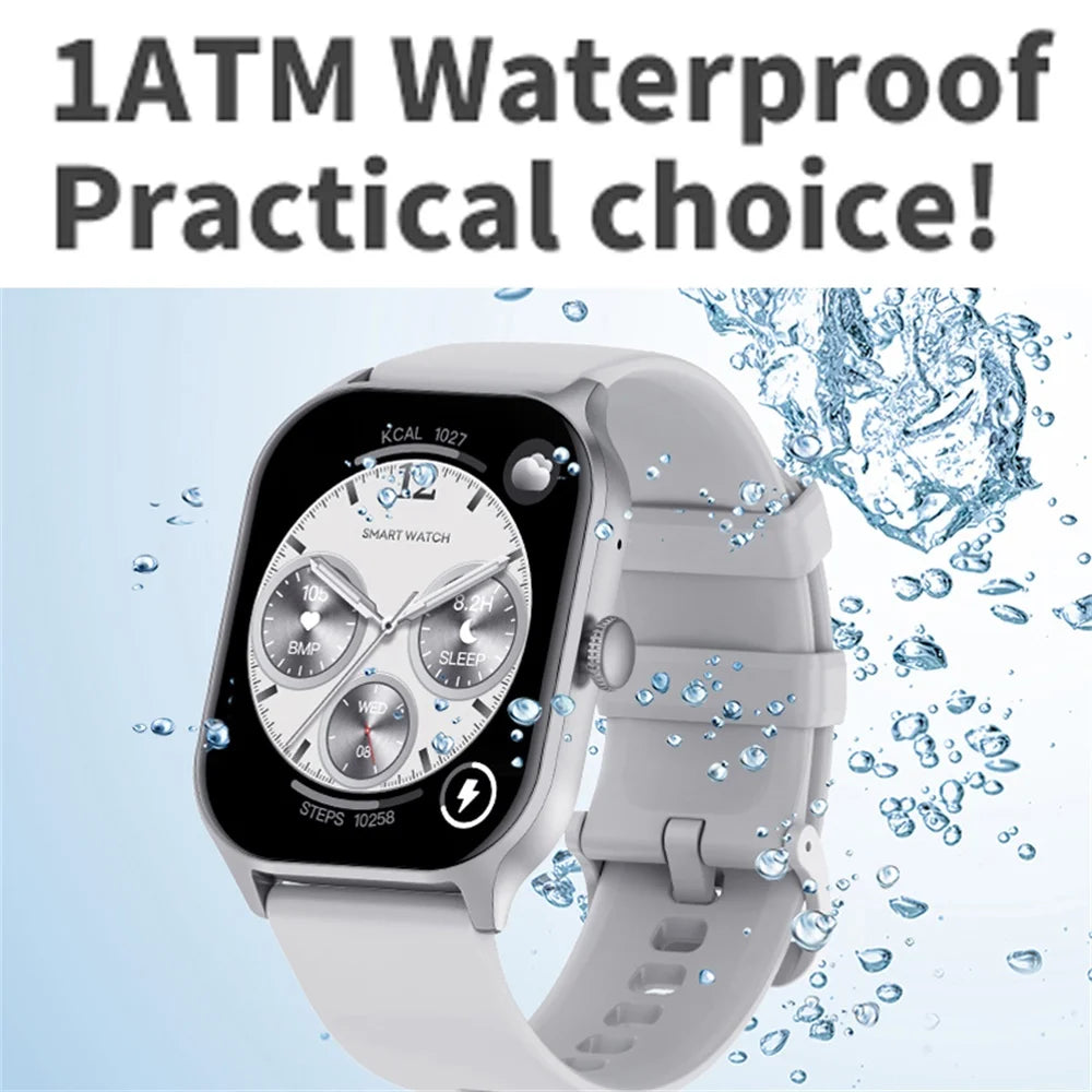 Smart Watch Men Women 2.01 Inch Sports Fitness Watch Blue Tooth Call Clock Heart Rate Health Waterproof Smartwatch 700Mah Gift Oasis Select