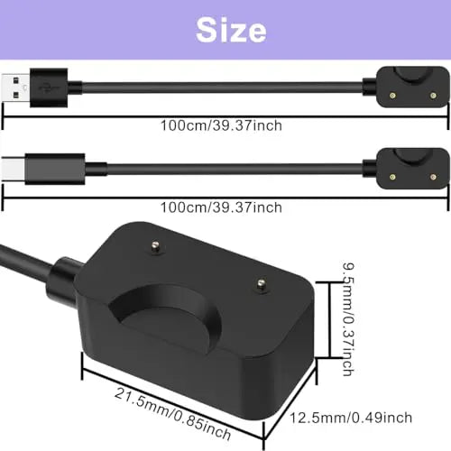 Samsung Galaxy Fit 3 Magnetic USB-C Replacement Charging Cable Smartwatch Charging Cable Oasis Select