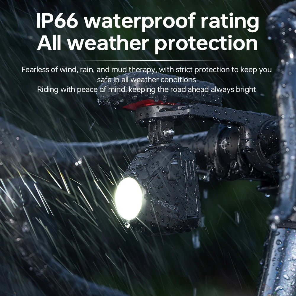 X-TIGER Bike Light 1600 Lumens Super Bright IP66 Waterproof Bicycle Lights Wireless Remote Control MTB Road Bike Front Light Oasis Select