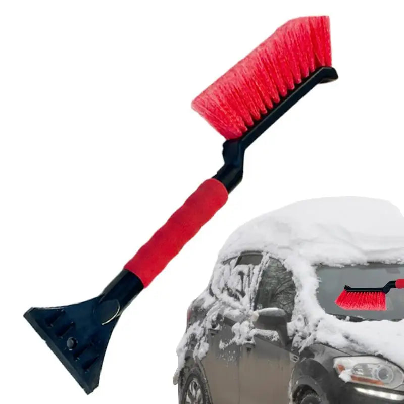 Winter Car Windshield Ice Scrapers 2 In 1 Ice Scraper And Brush Foam Grip Window Ice Scraper Snow Cleaner tool For Car SUV Sedan Oasis Select