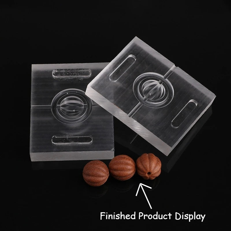4Set Fragrant Bead Molds Handmade DIY Fragrant Clay Double-sided Pressing Method Hand Bracelet Decor Tools Fragrant Clay Molds Oasis Select