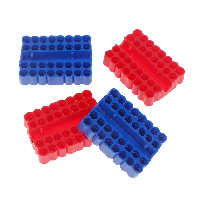 2pcs Bit Holder 32 Holes Bit Hex Shank Organiser Screwdriver Bit Holder Drill For Storage For 6.35MM Shank Storage Box Oasis Select