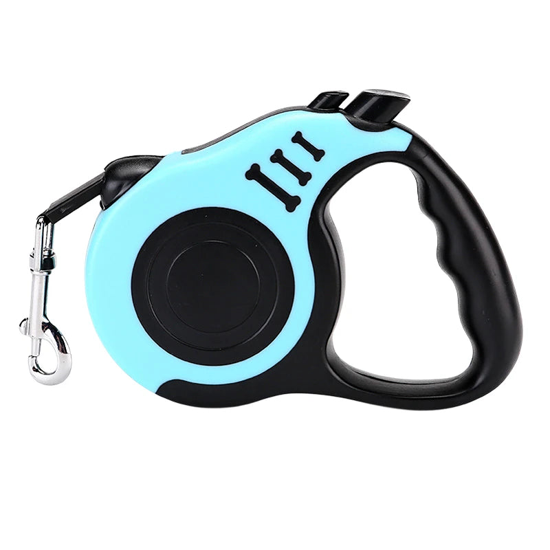 3m 5m Dog Leash for Small Dogs Cat Automatic Retractable Durable Nylon Lead Puppy Outdoor Travel Walking Hiking Traction Rope Oasis Select Turquoise 5M